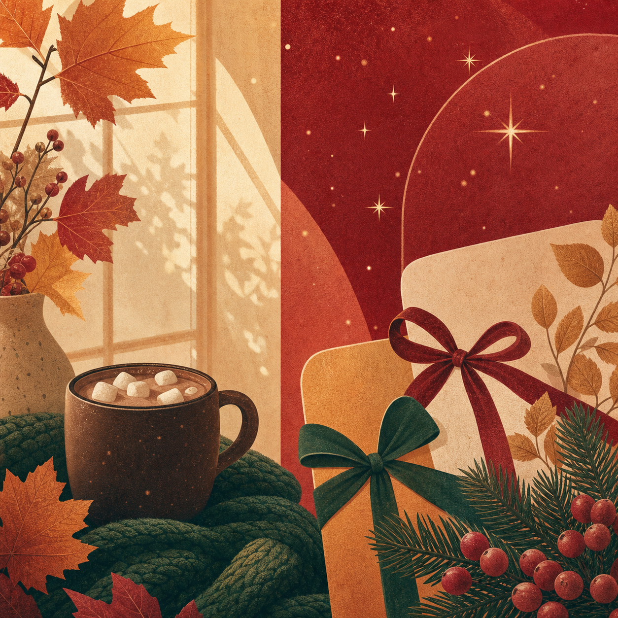 Cozy fall and holiday collection cover