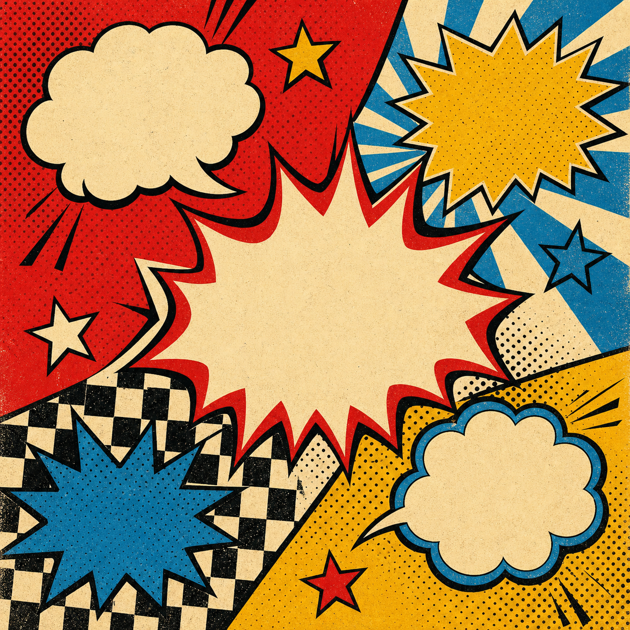 Retro comic collection cover