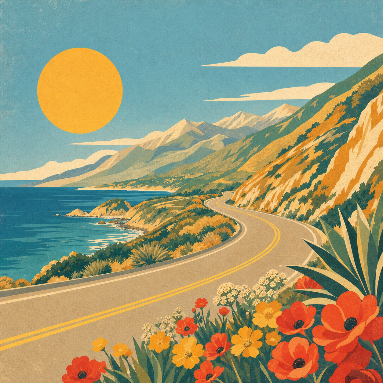 Retro road trip and adventure collection cover