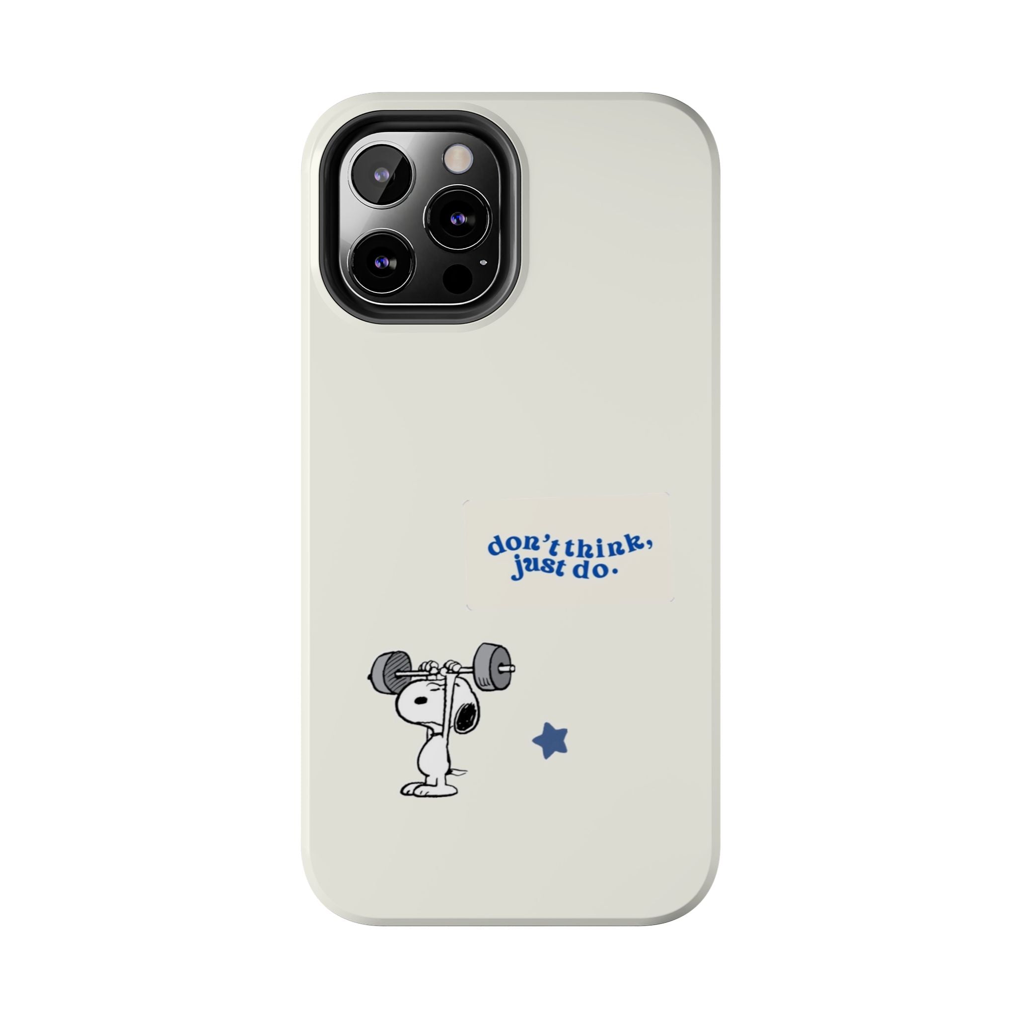 Snoopy Weightlifting Phone Case