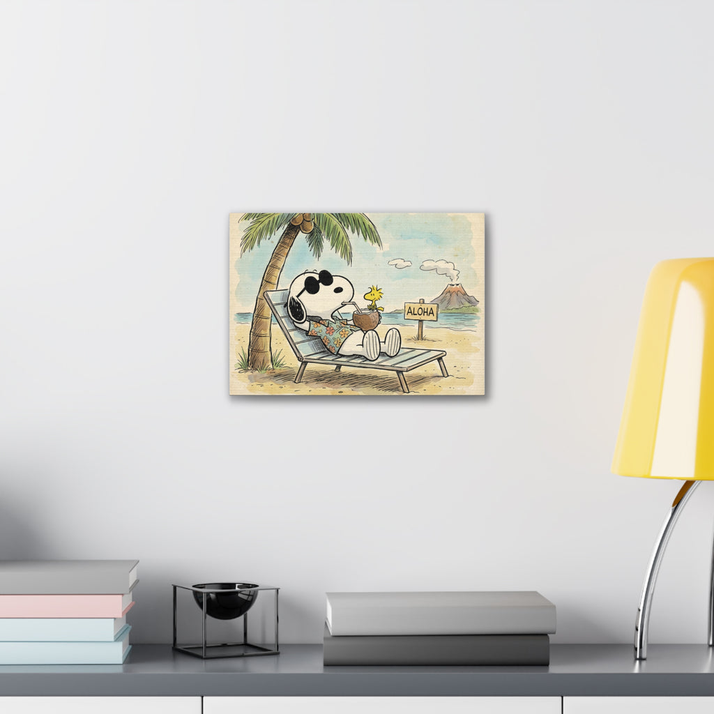Tropical Aloha Beach Canvas
