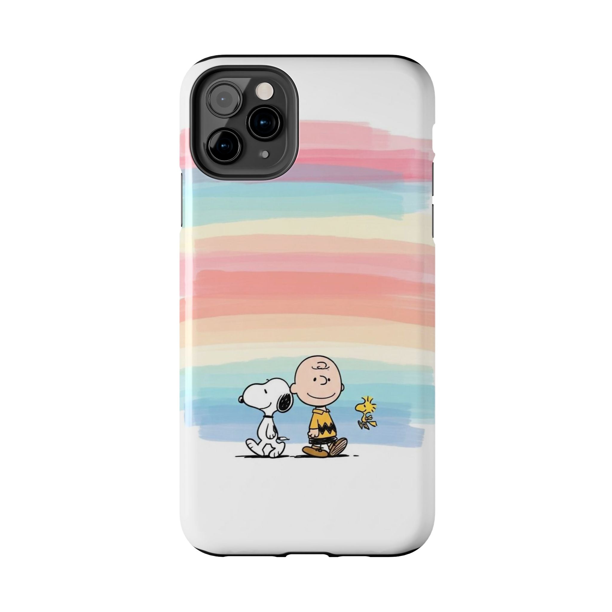 Pastel Stripe Peanuts Phone Case