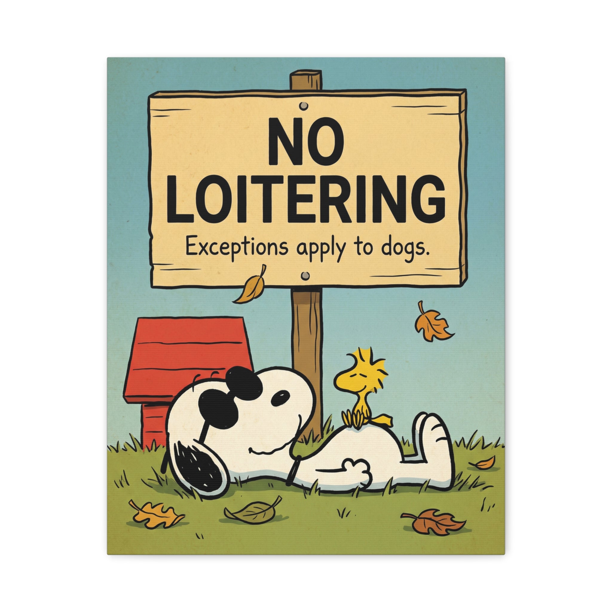 No Loitering Canvas