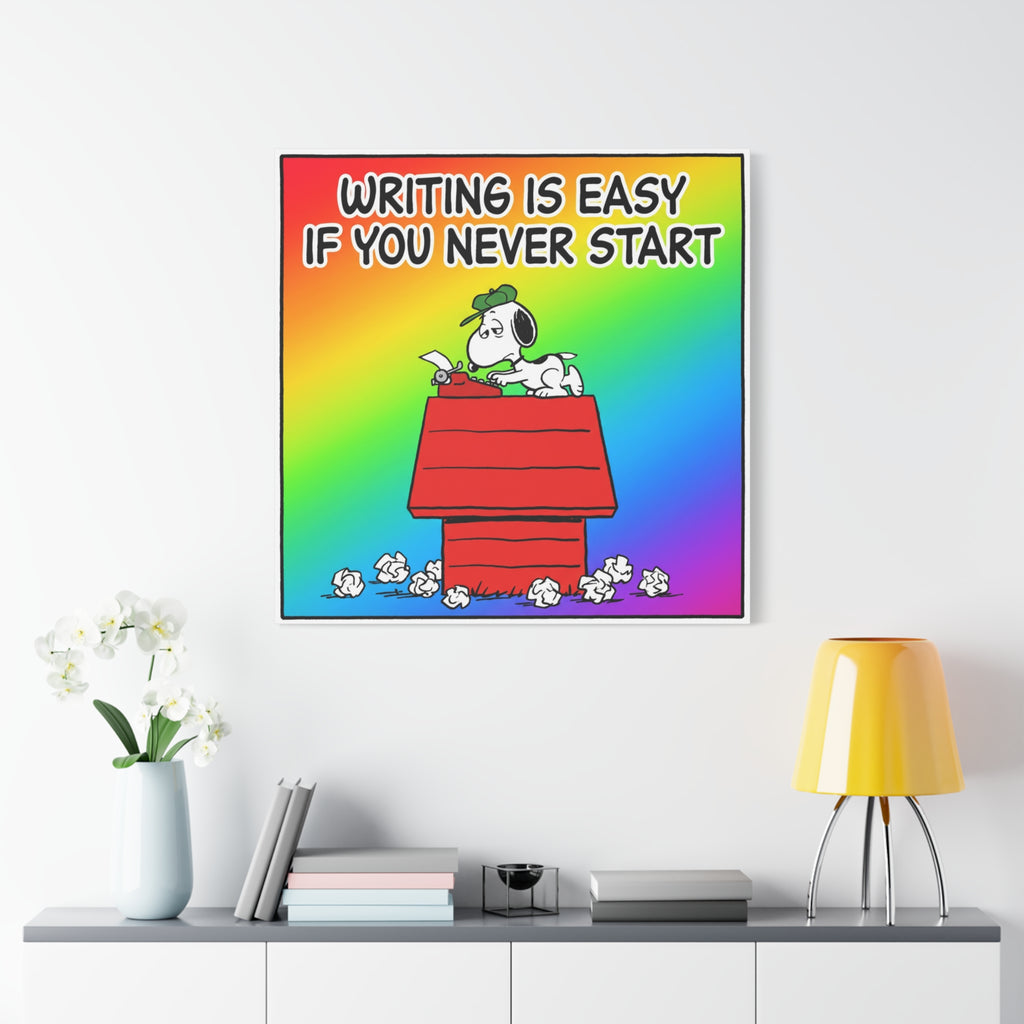 Writing Is Easy Canvas