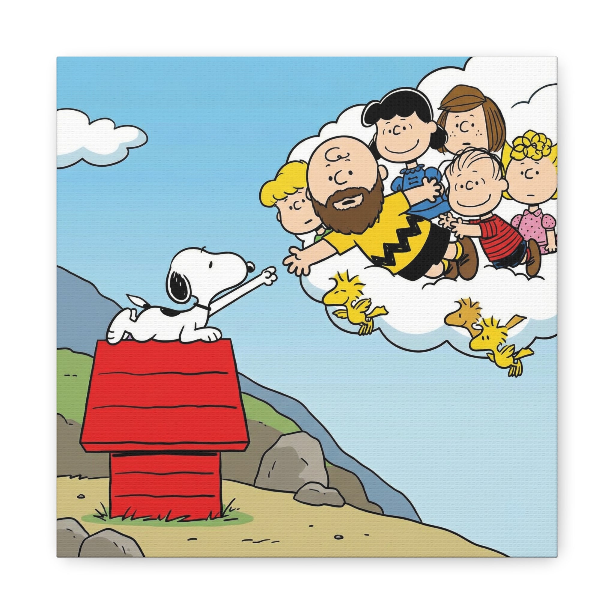 Snoopy Painting Reimagined Canvas