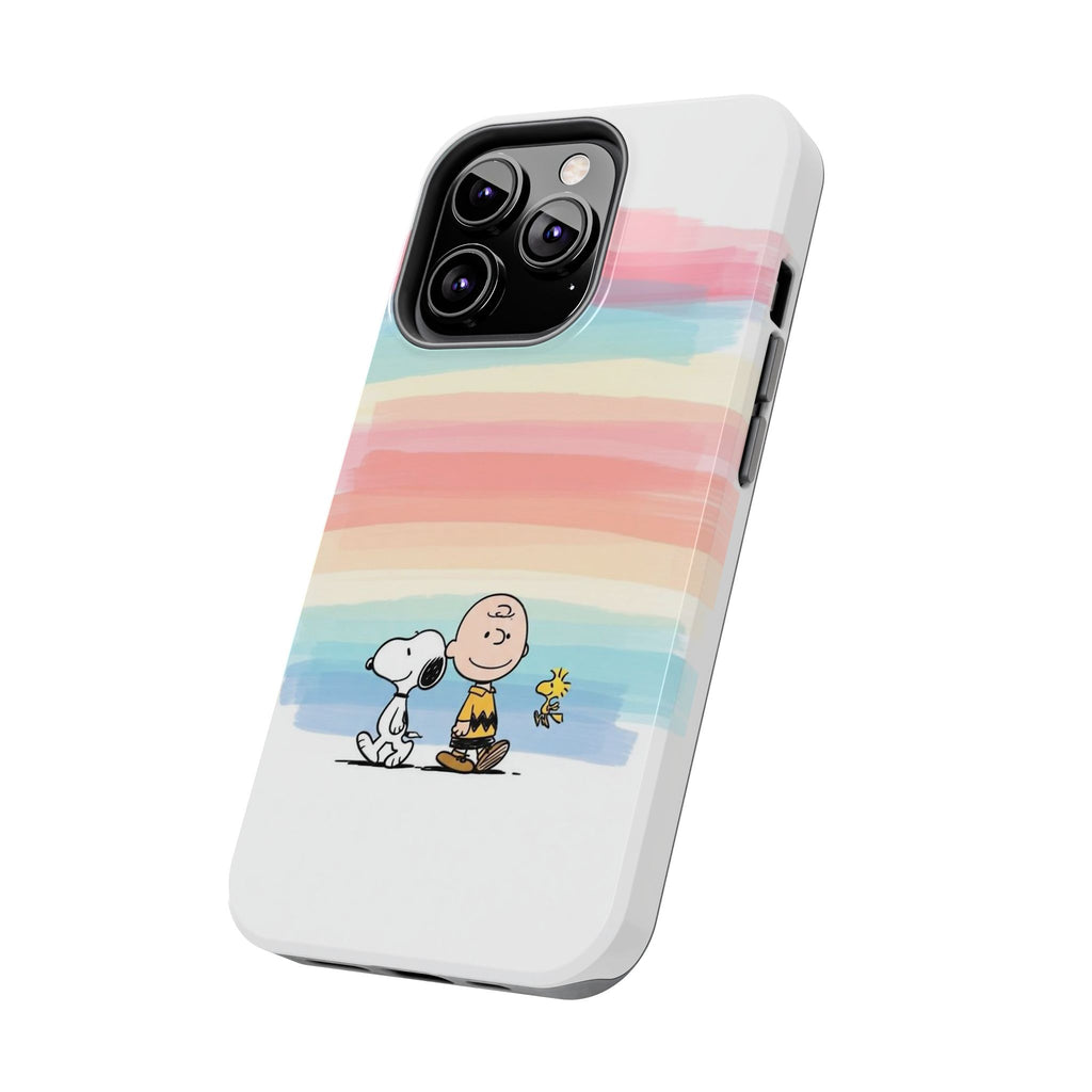 Pastel Stripe Peanuts Phone Case