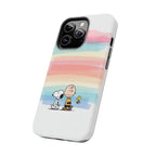 Pastel Stripe Peanuts Phone Case