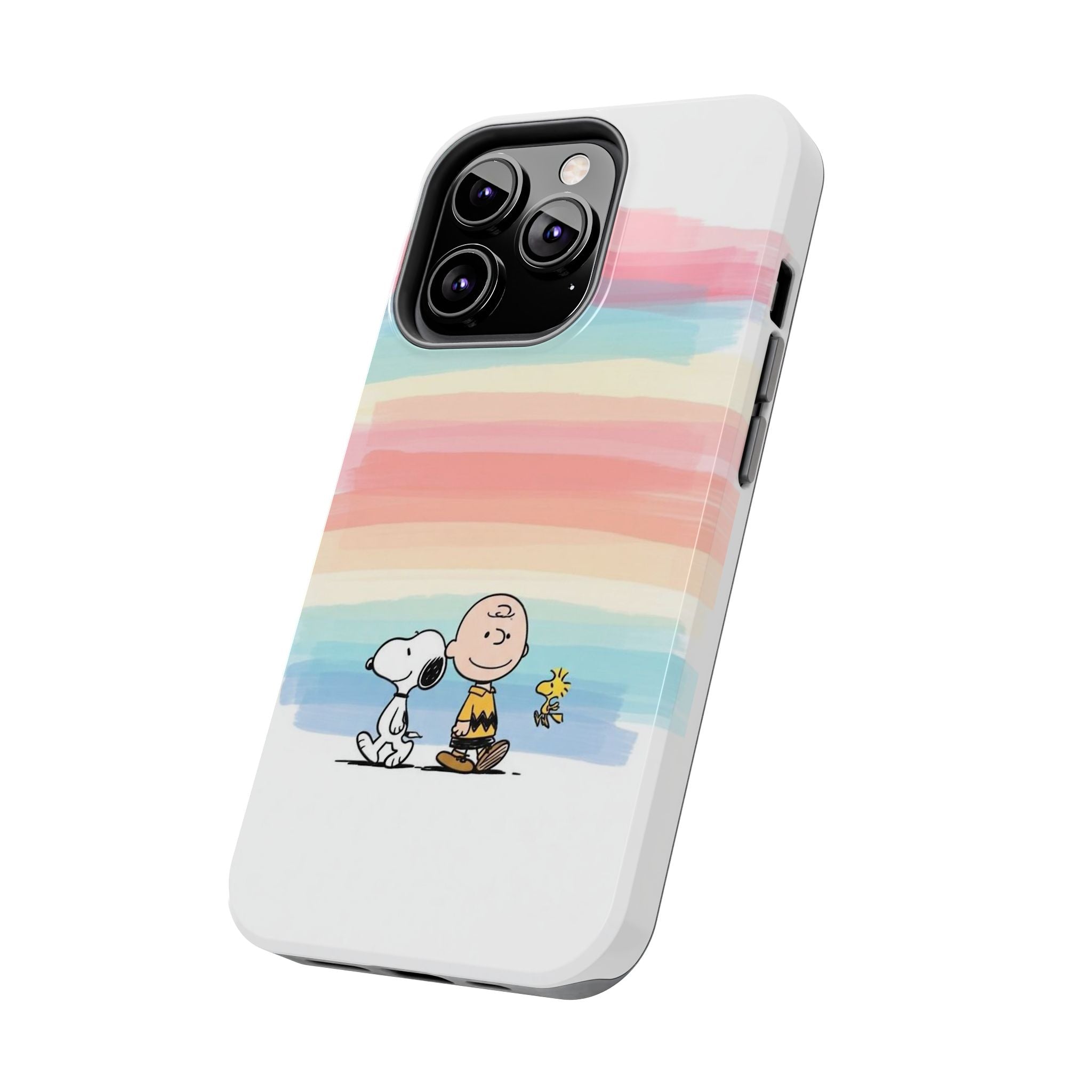 Pastel Stripe Peanuts Phone Case