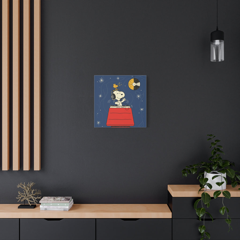 Snoopy DJ Doghouse Canvas