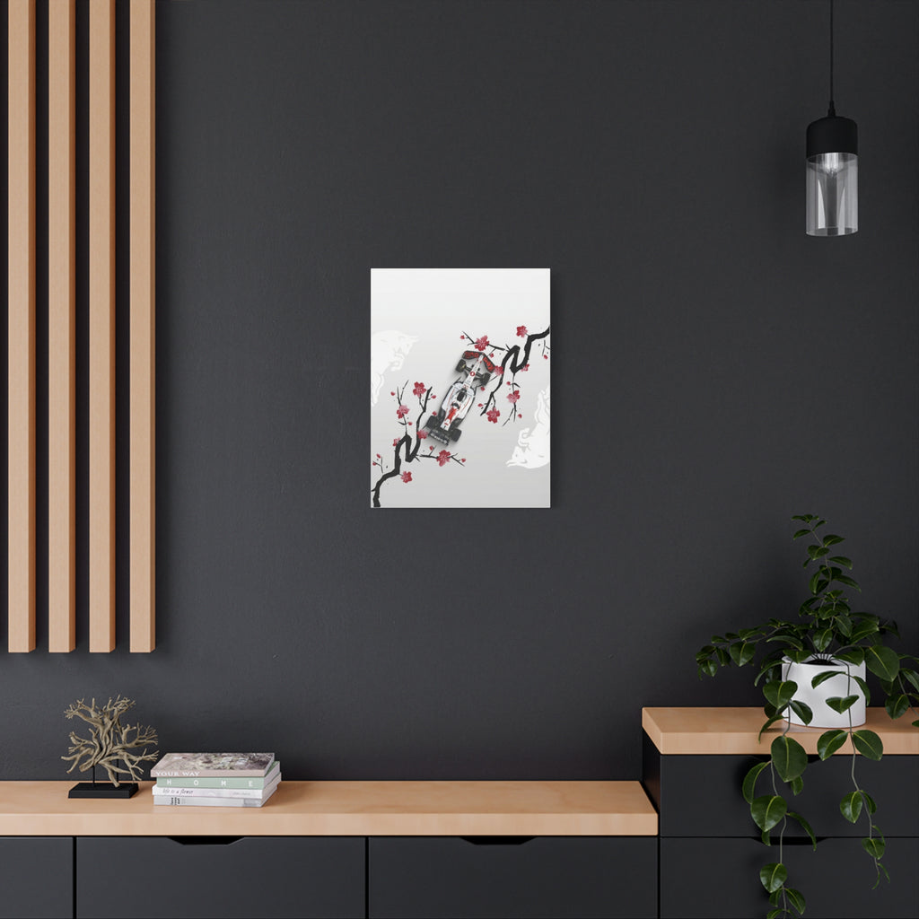 Racing Car Blossom Canvas