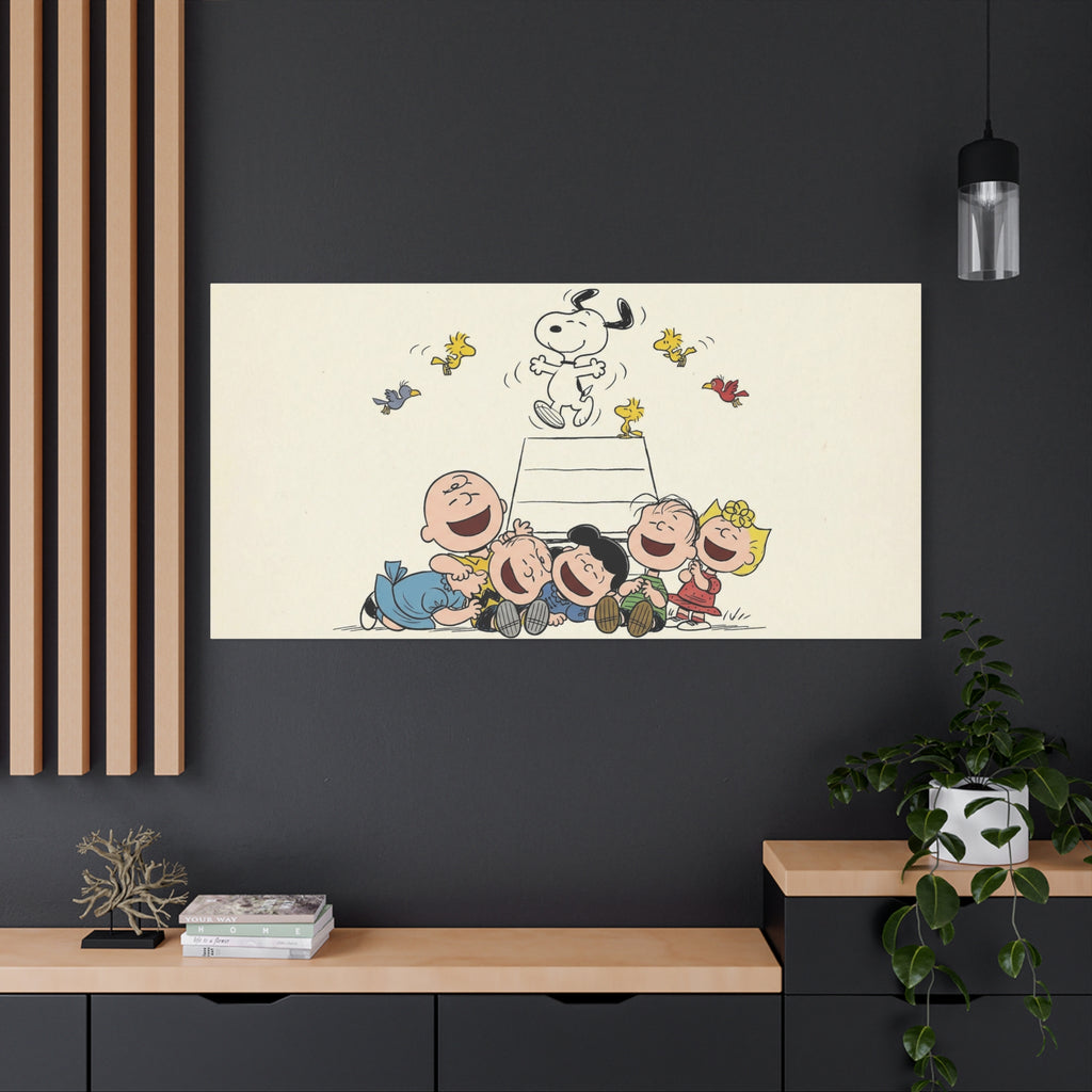 Peanuts Gang Laughing Canvas