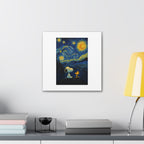 Snoopy Paris Autumn Canvas