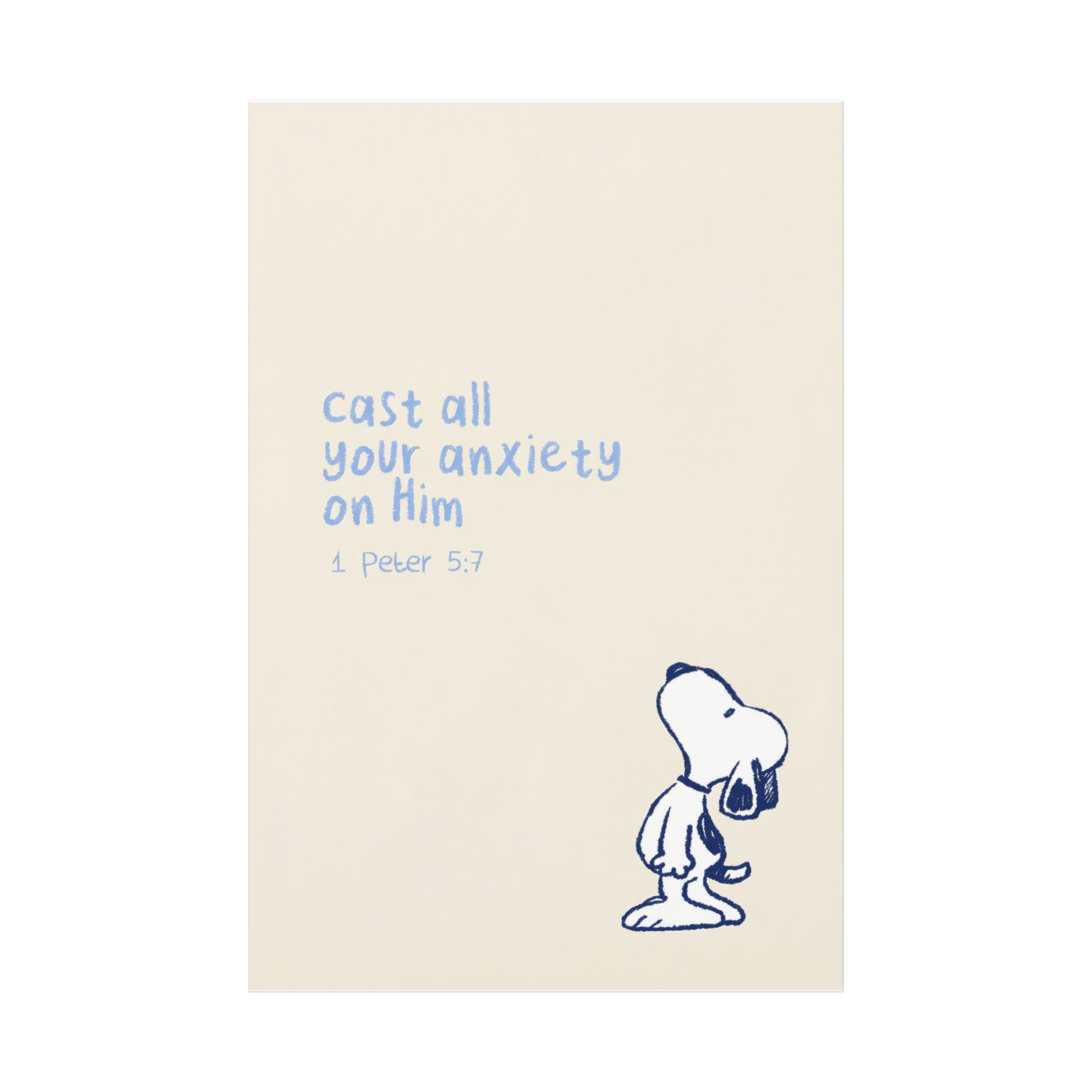 Cast Your Anxiety Canvas