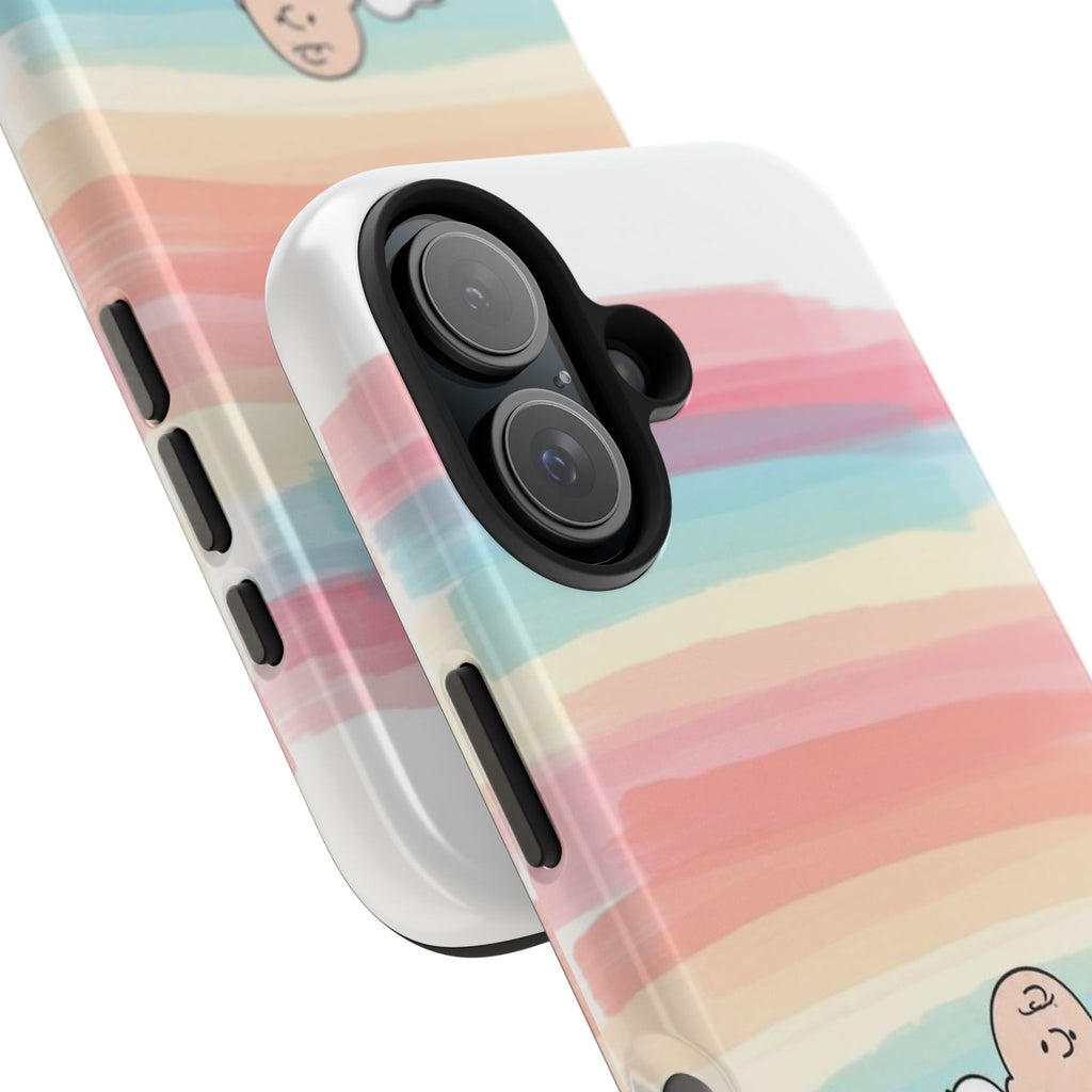 Rainbow Stripe Snoopy Phone Case
