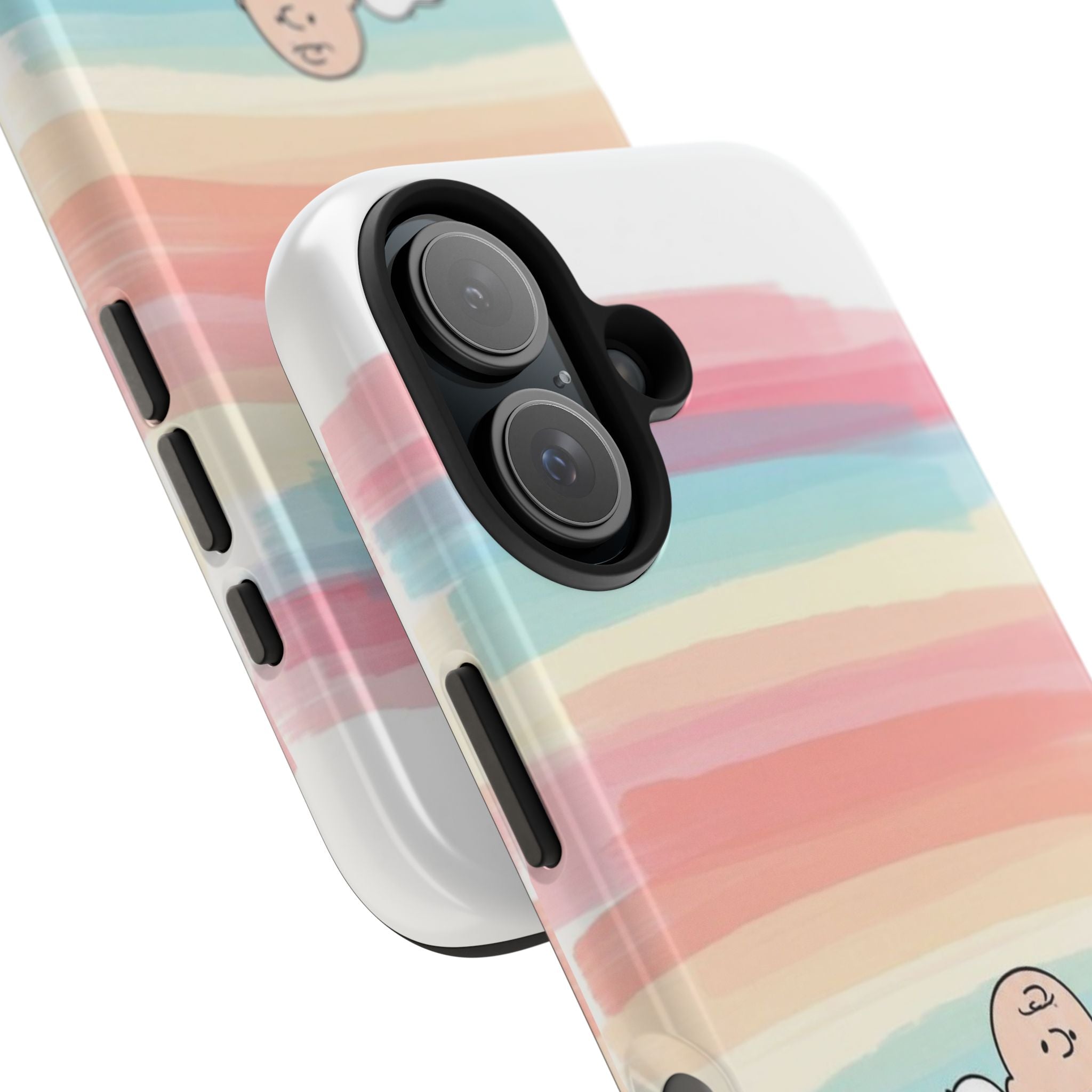 Rainbow Stripe Snoopy Phone Case