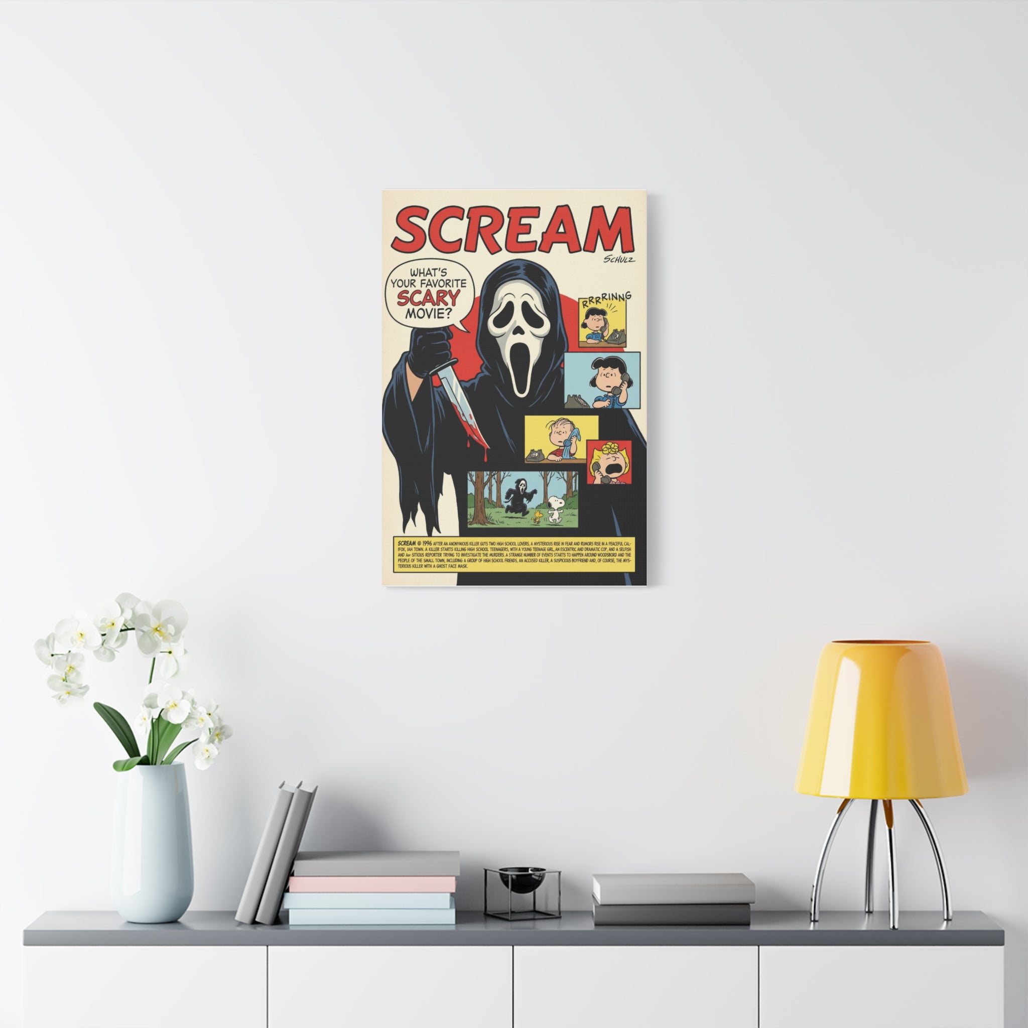 Snoopy Scream Parody Canvas