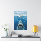 Snoopy Shark Scene Canvas