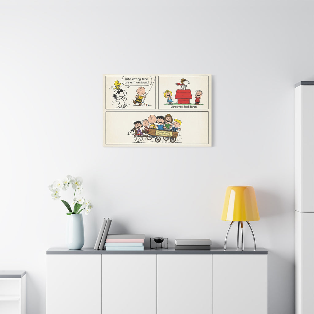 Peanuts Comic Strip Canvas