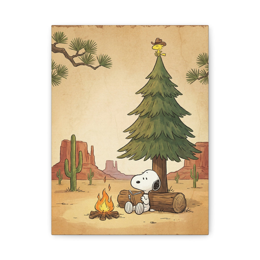 Snoopy Campfire Canvas