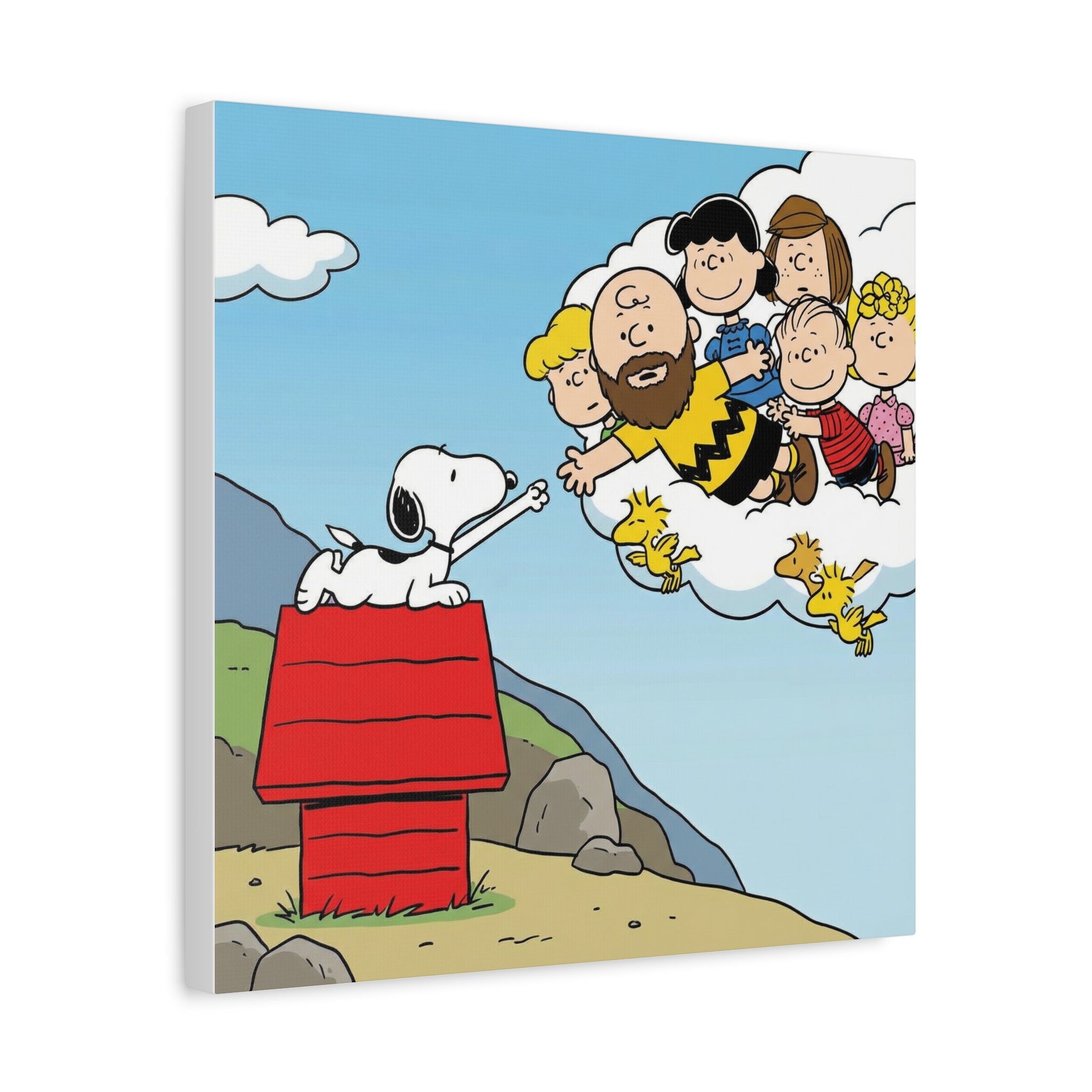 Snoopy Painting Reimagined Canvas
