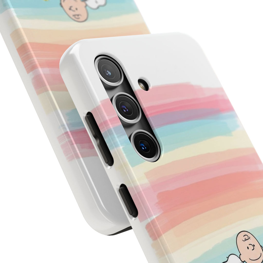 Pastel Stripe Peanuts Phone Case
