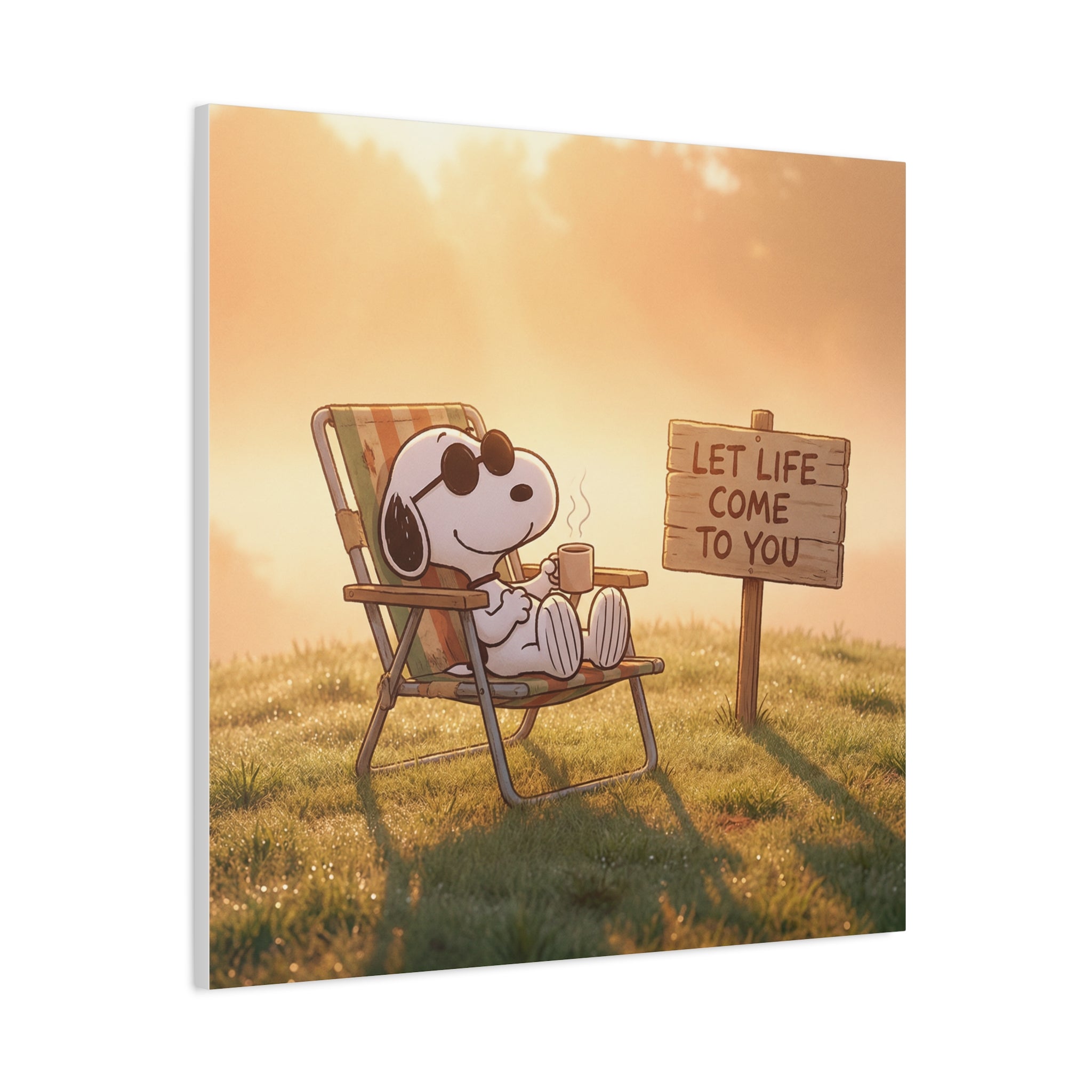 Relaxing Snoopy Canvas