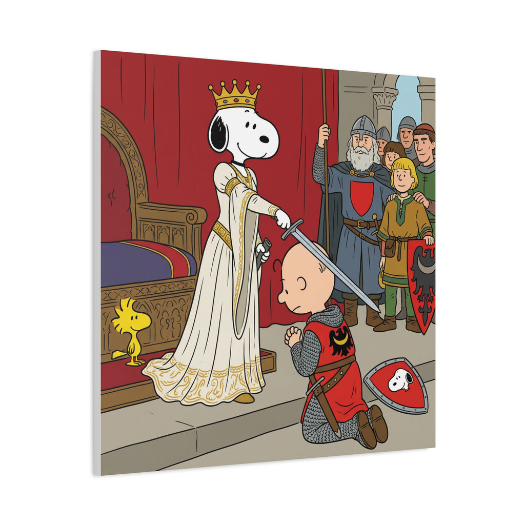 Snoopy Knight Canvas