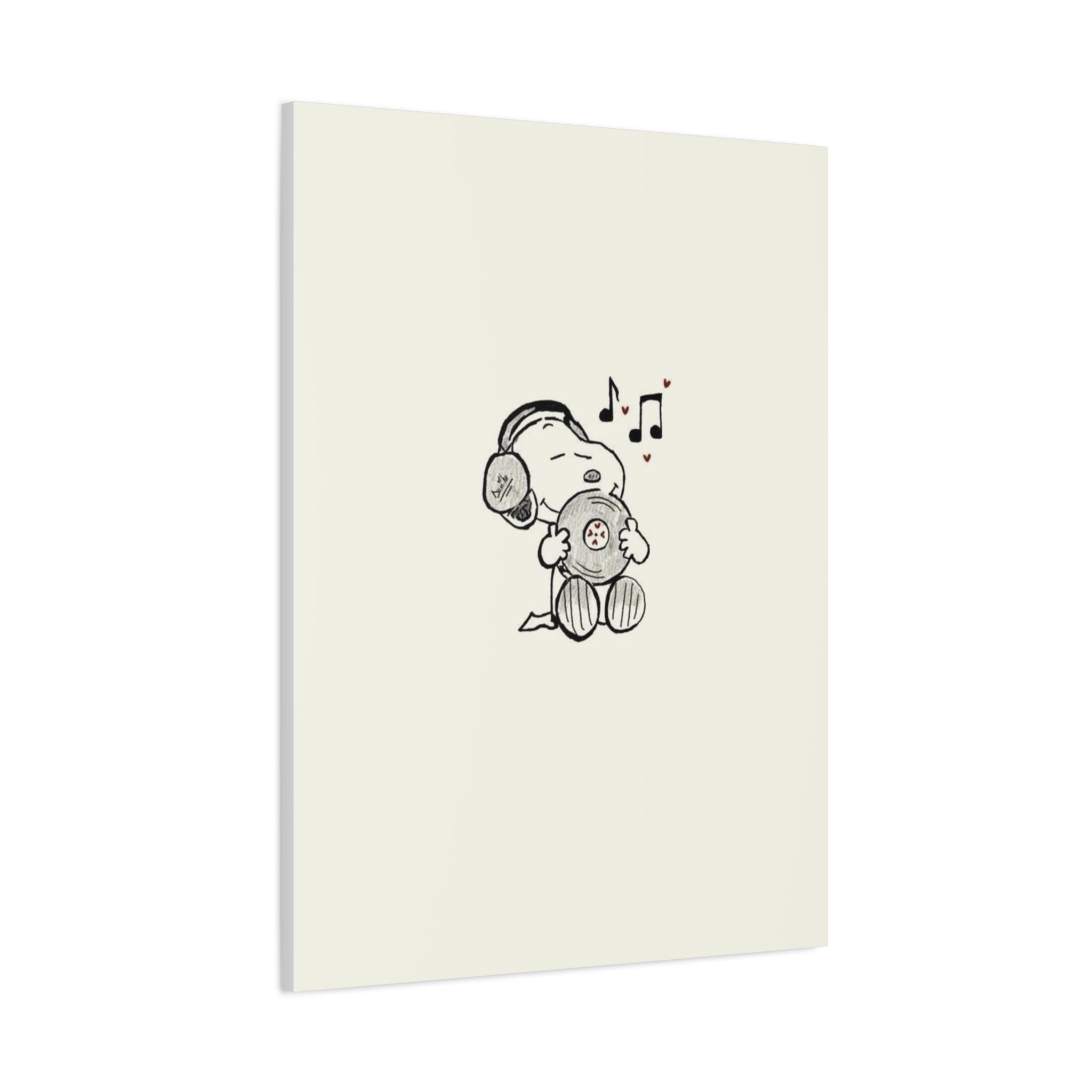 Sleeping Dog Headphones Canvas