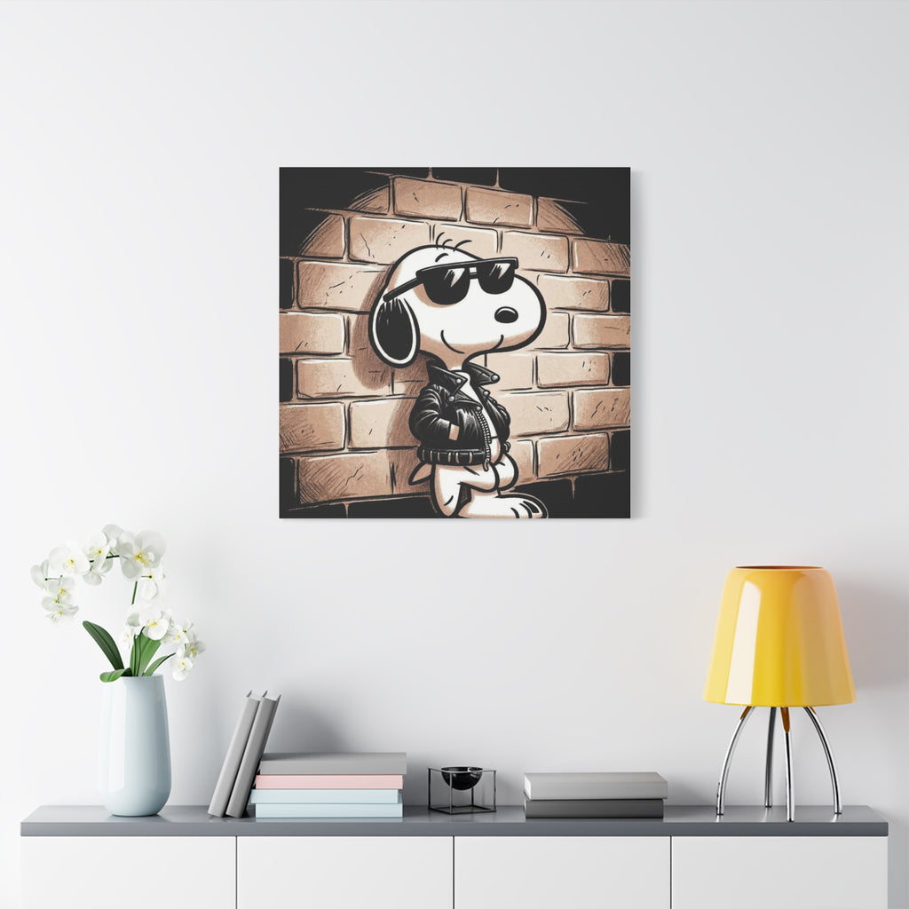 Cool Sunglasses Dog Canvas