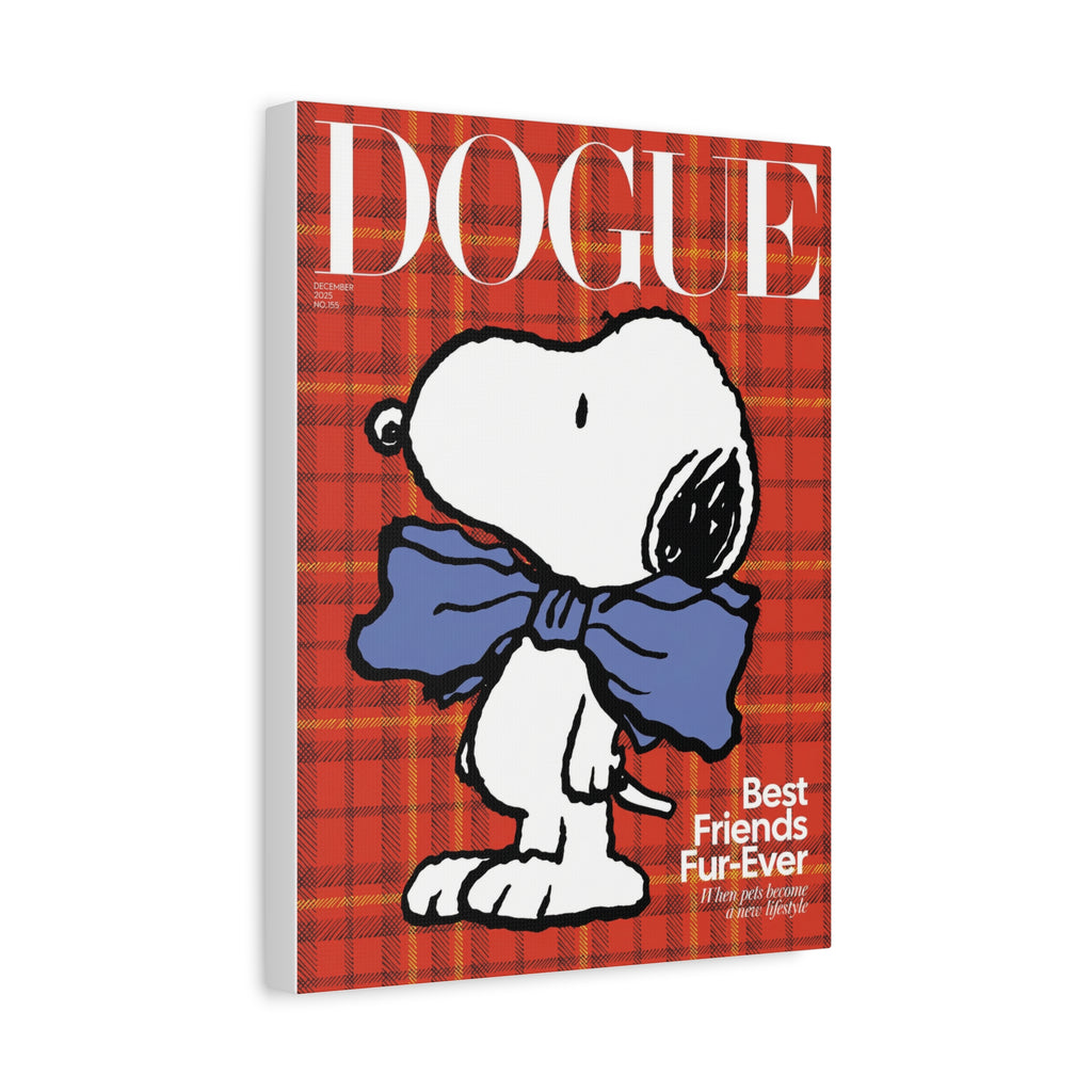 Snoopy Dogue Plaid Canvas