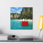 Woodstock Beach Scene Canvas