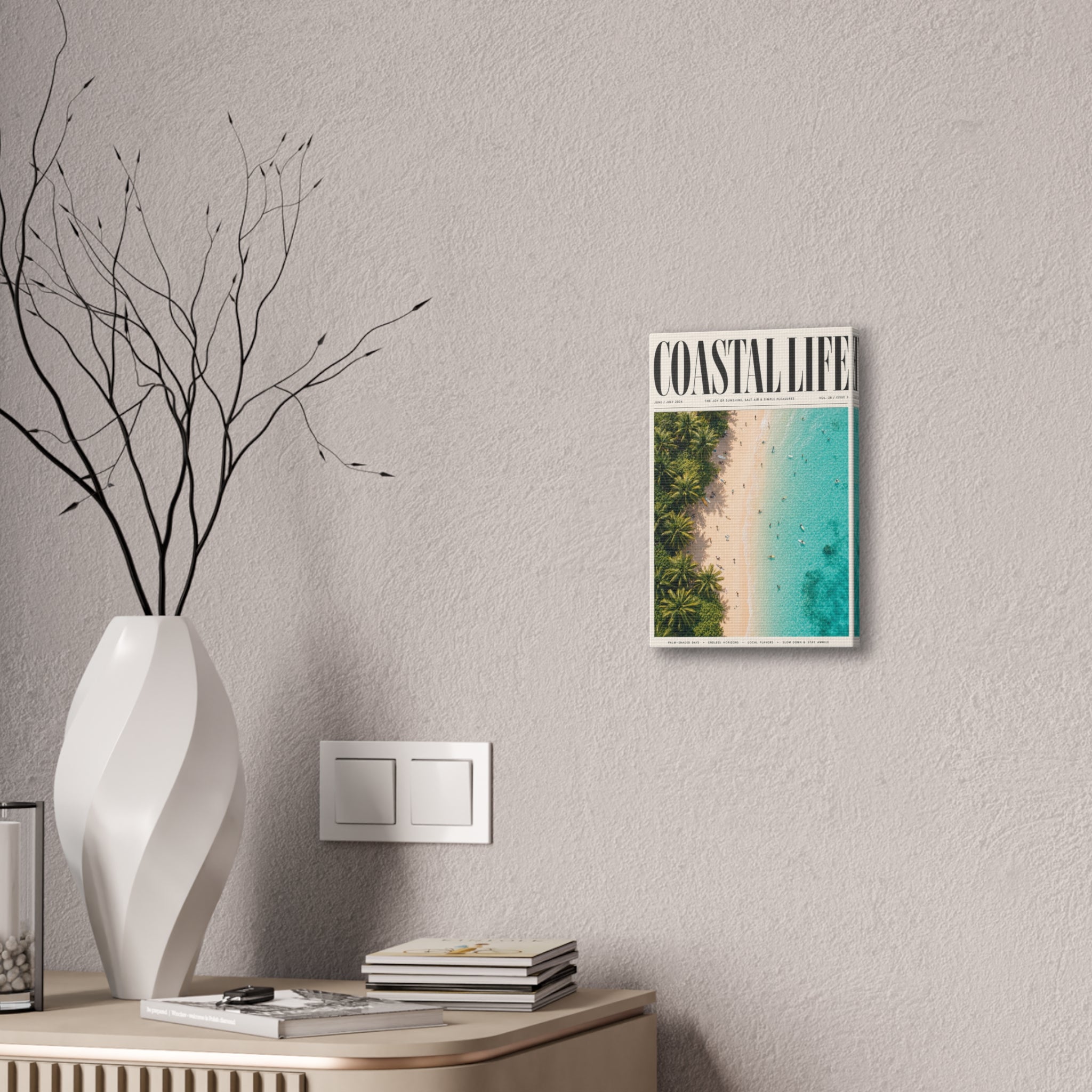Coastal Life Beach Canvas
