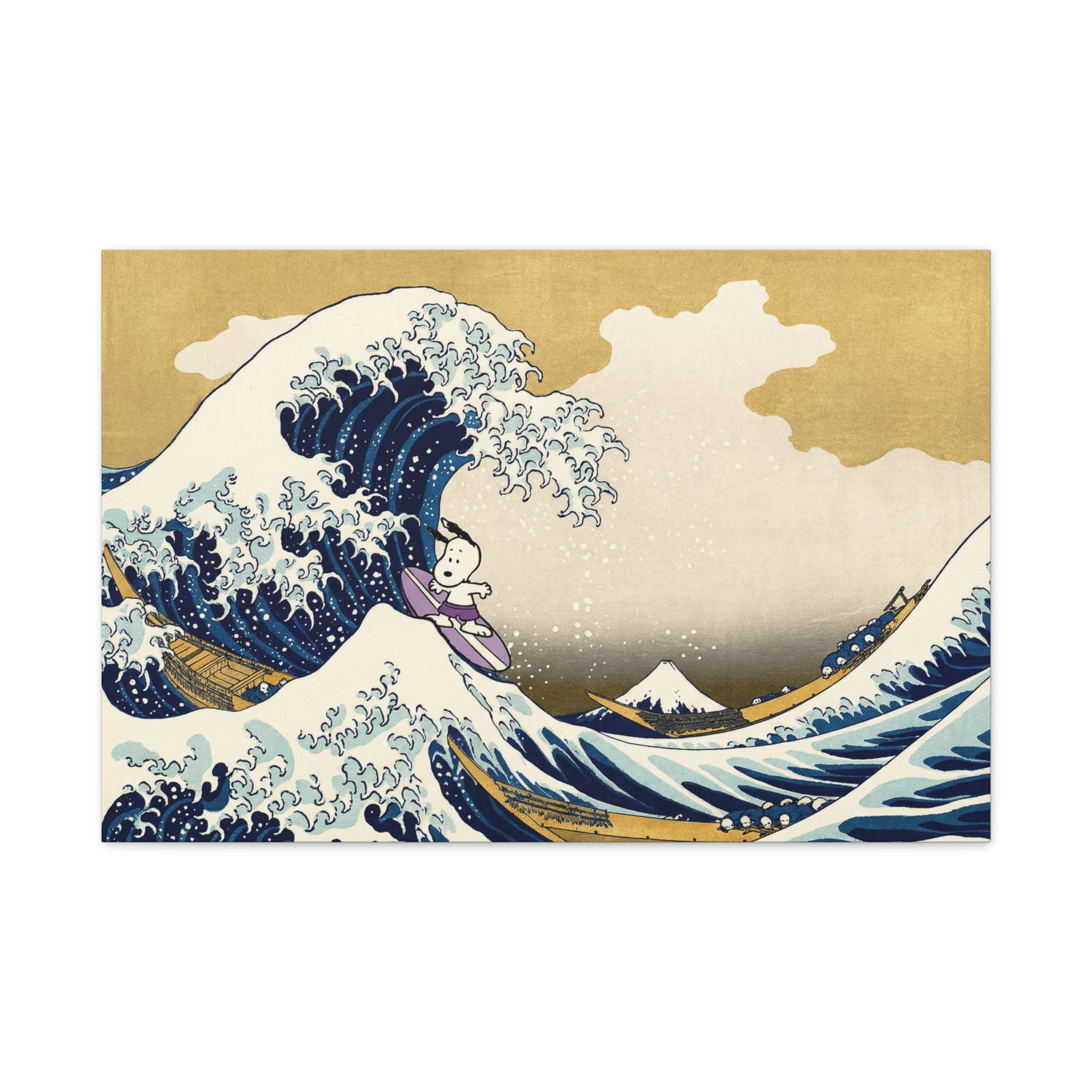 Great Wave Mashup Canvas