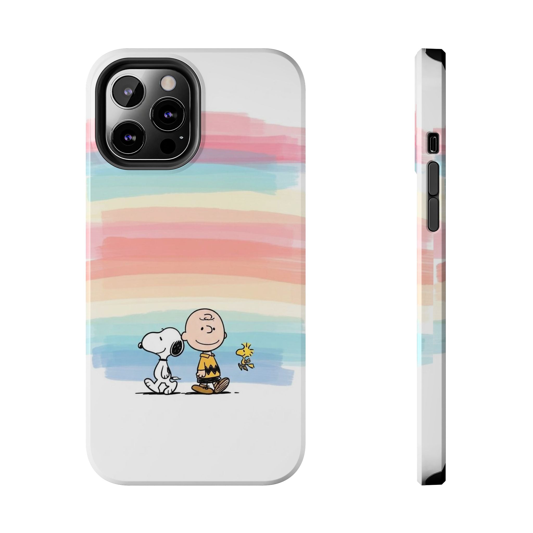 Rainbow Stripe Snoopy Phone Case