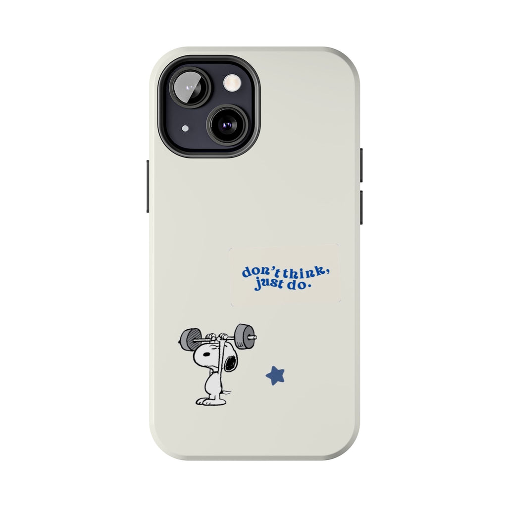 Snoopy Weightlifting Phone Case