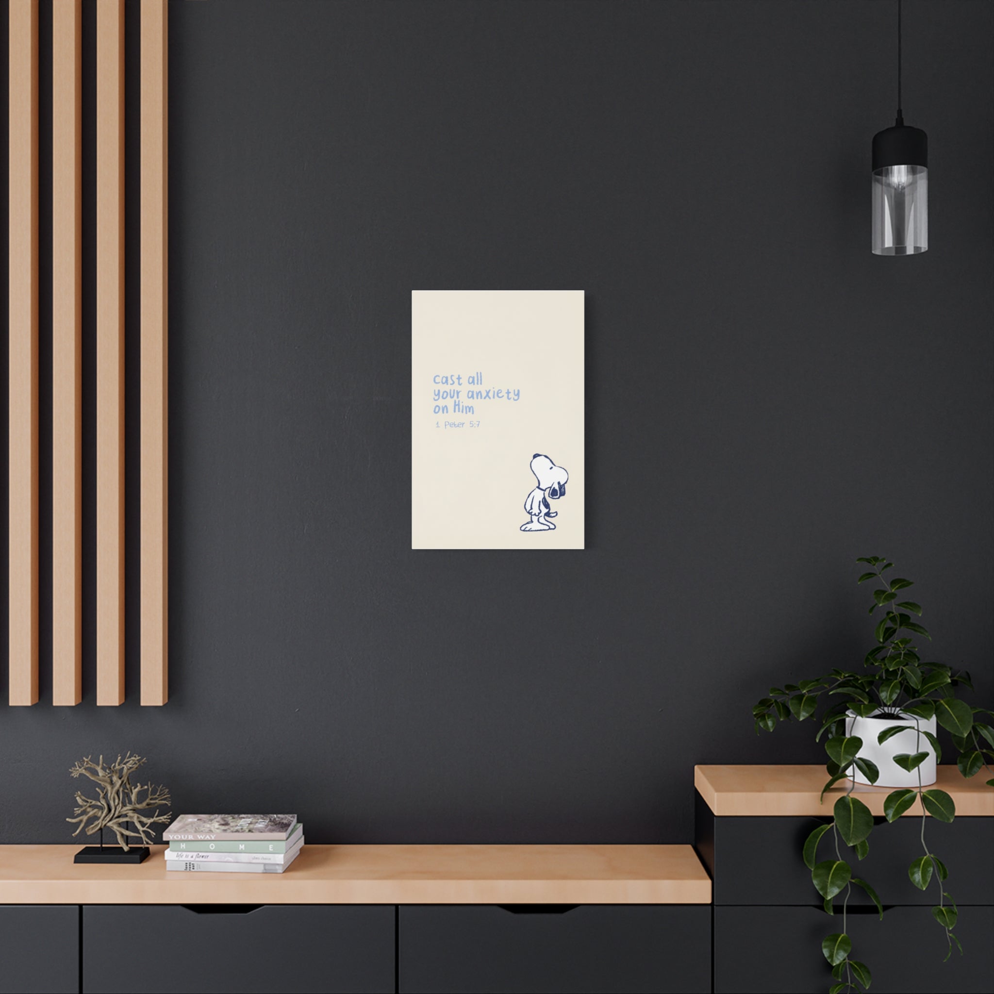 Cast Your Anxiety Canvas
