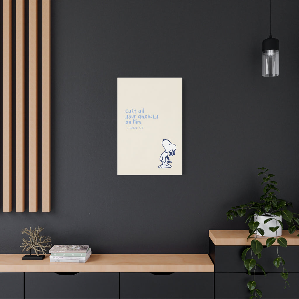 Cast Your Anxiety Canvas