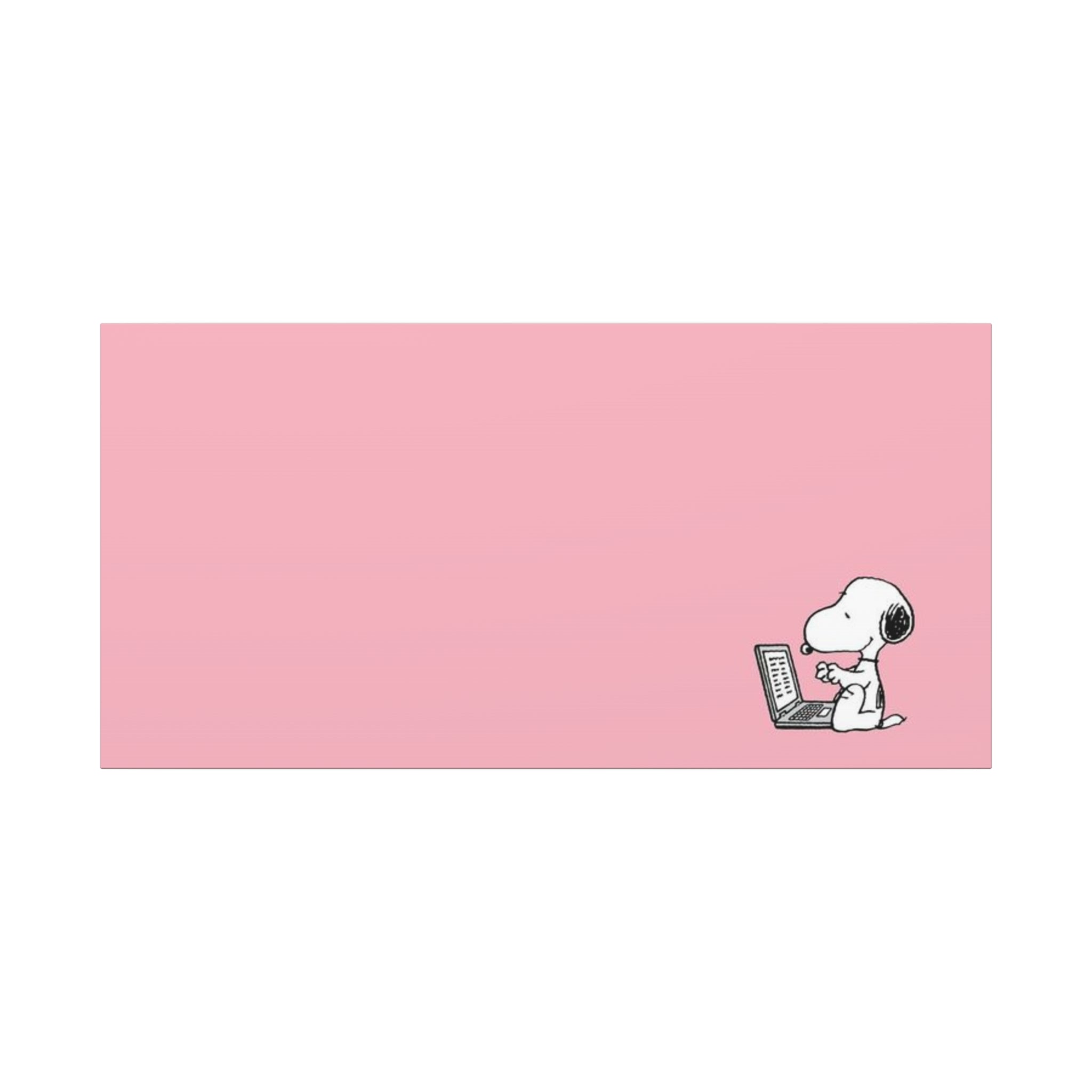 Snoopy on Laptop Canvas
