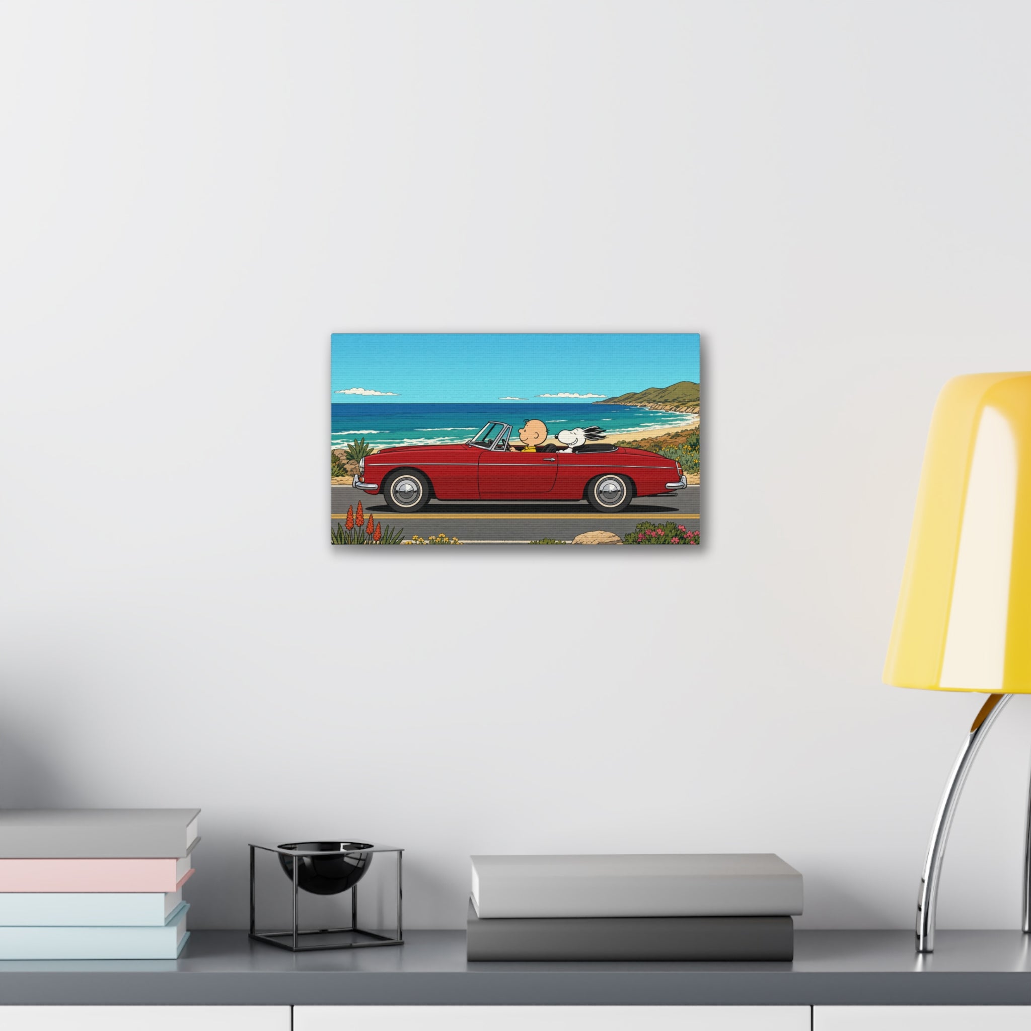 Snoopy Red Convertible Canvas
