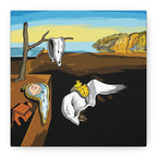 Melting Clocks Snoopy Canvas