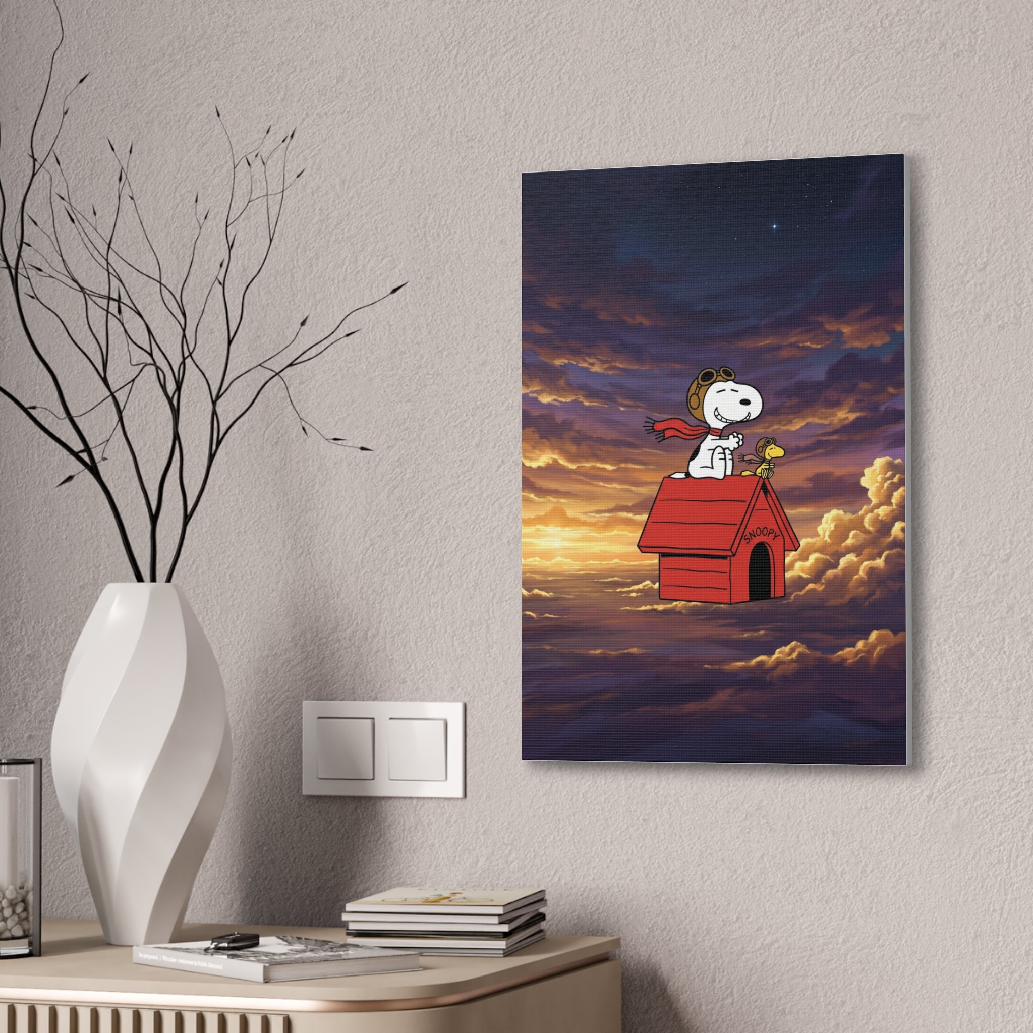 Flying Ace Snoopy Canvas