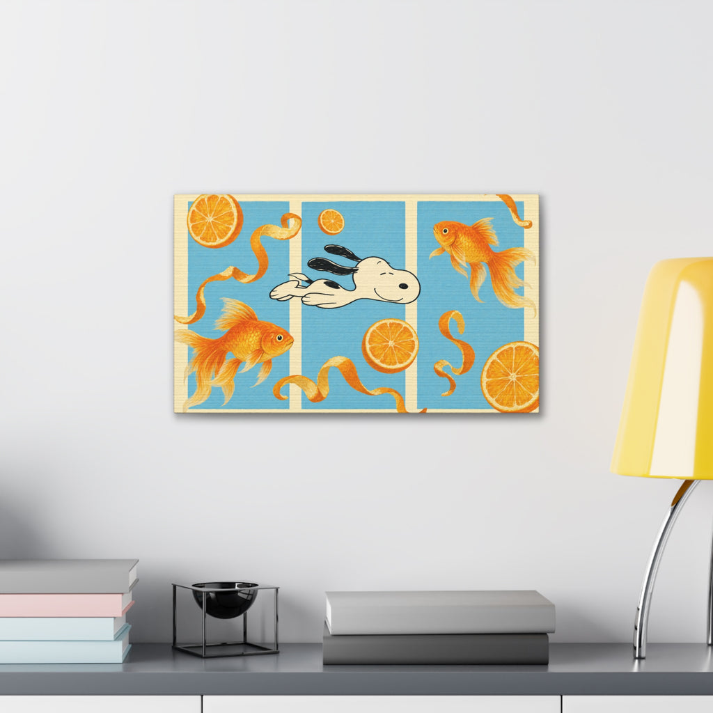 Goldfish Swim Canvas