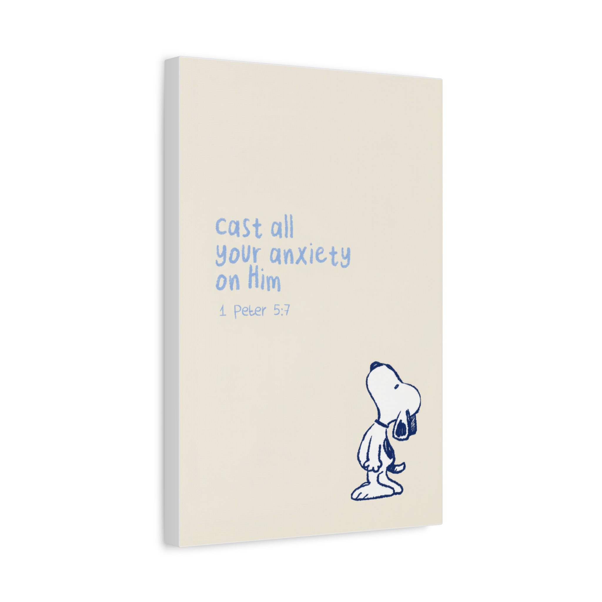Cast Your Anxiety Canvas