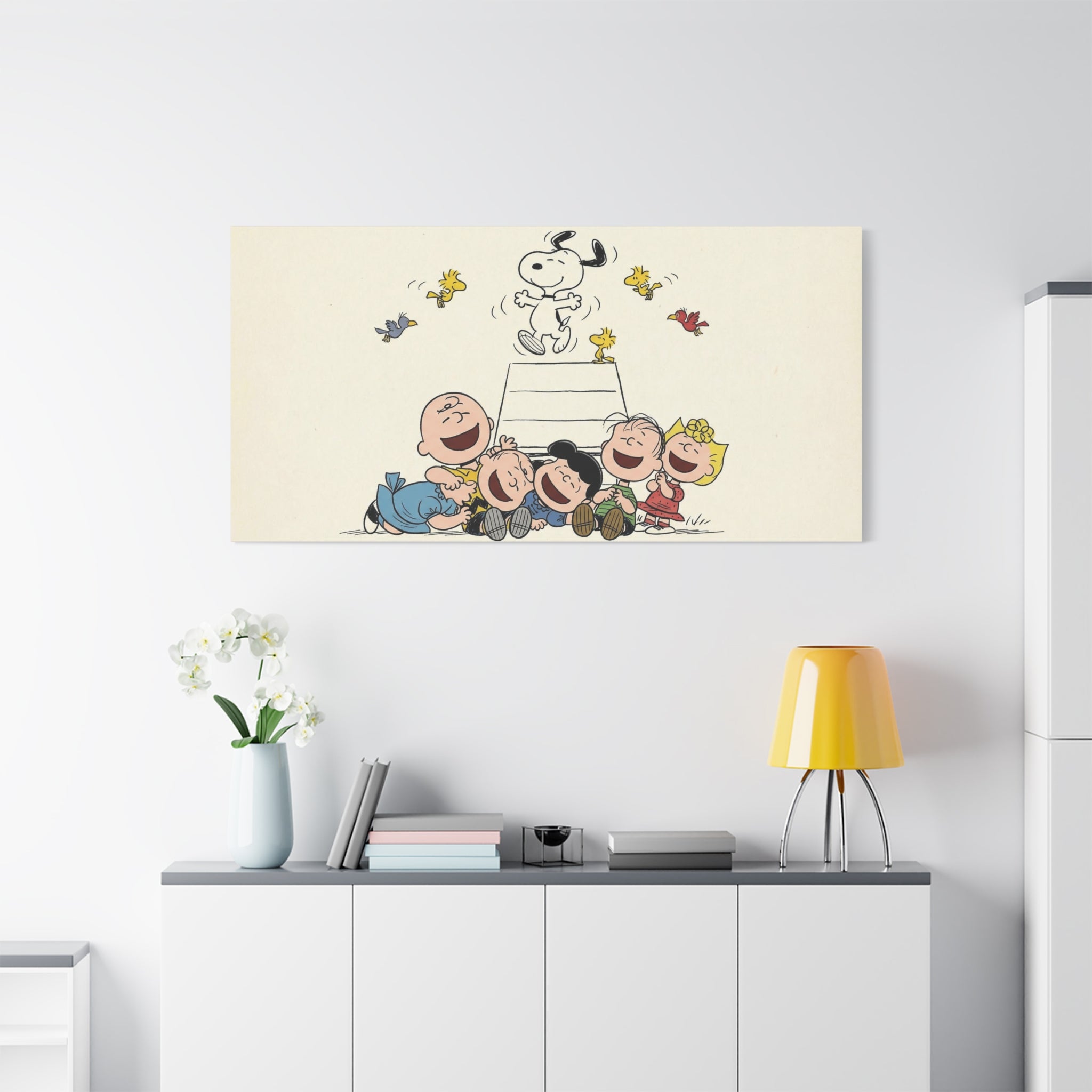 Peanuts Gang Laughing Canvas