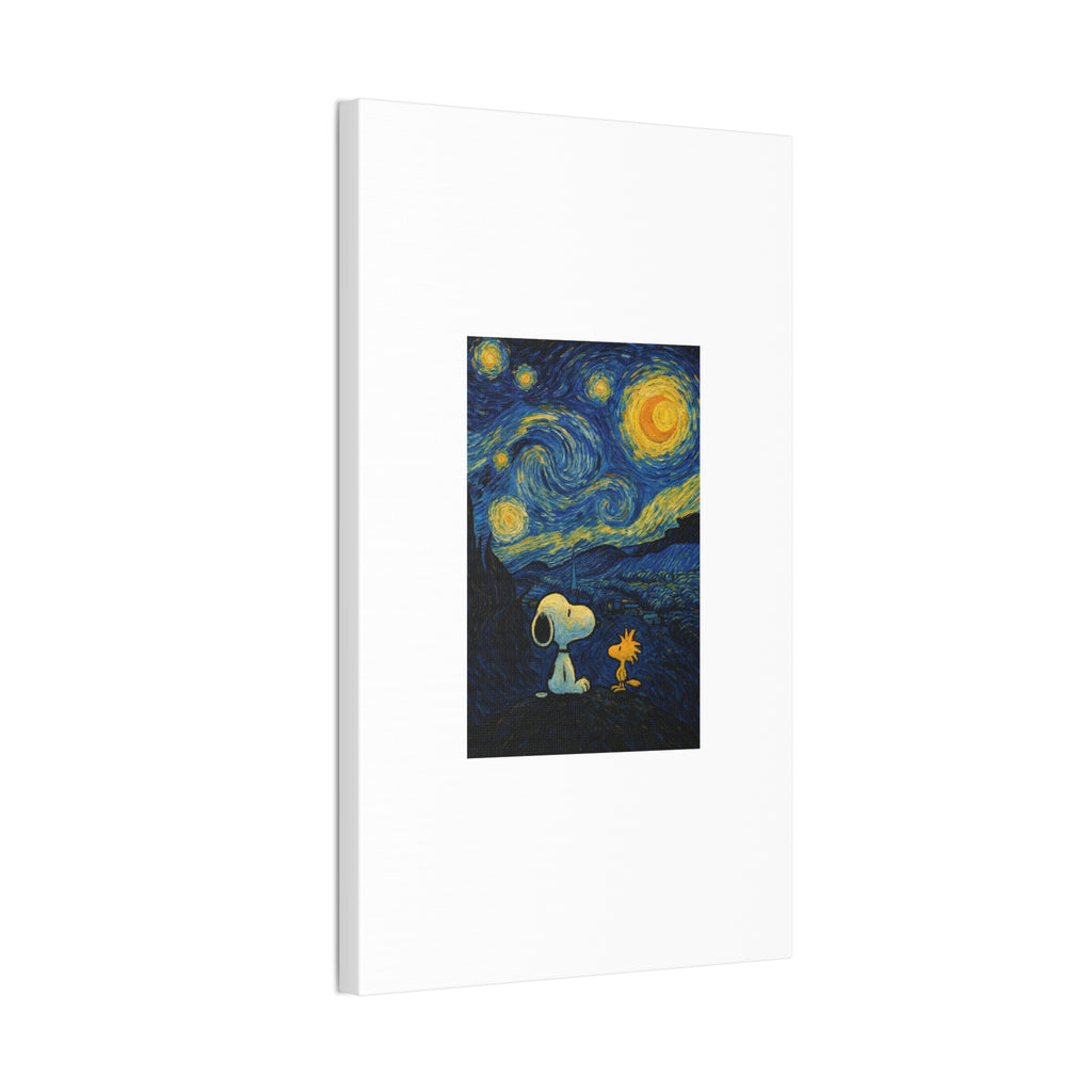 Snoopy Paris Autumn Canvas