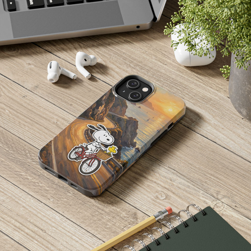 Snoopy Woodstock Bicycle Phone Case