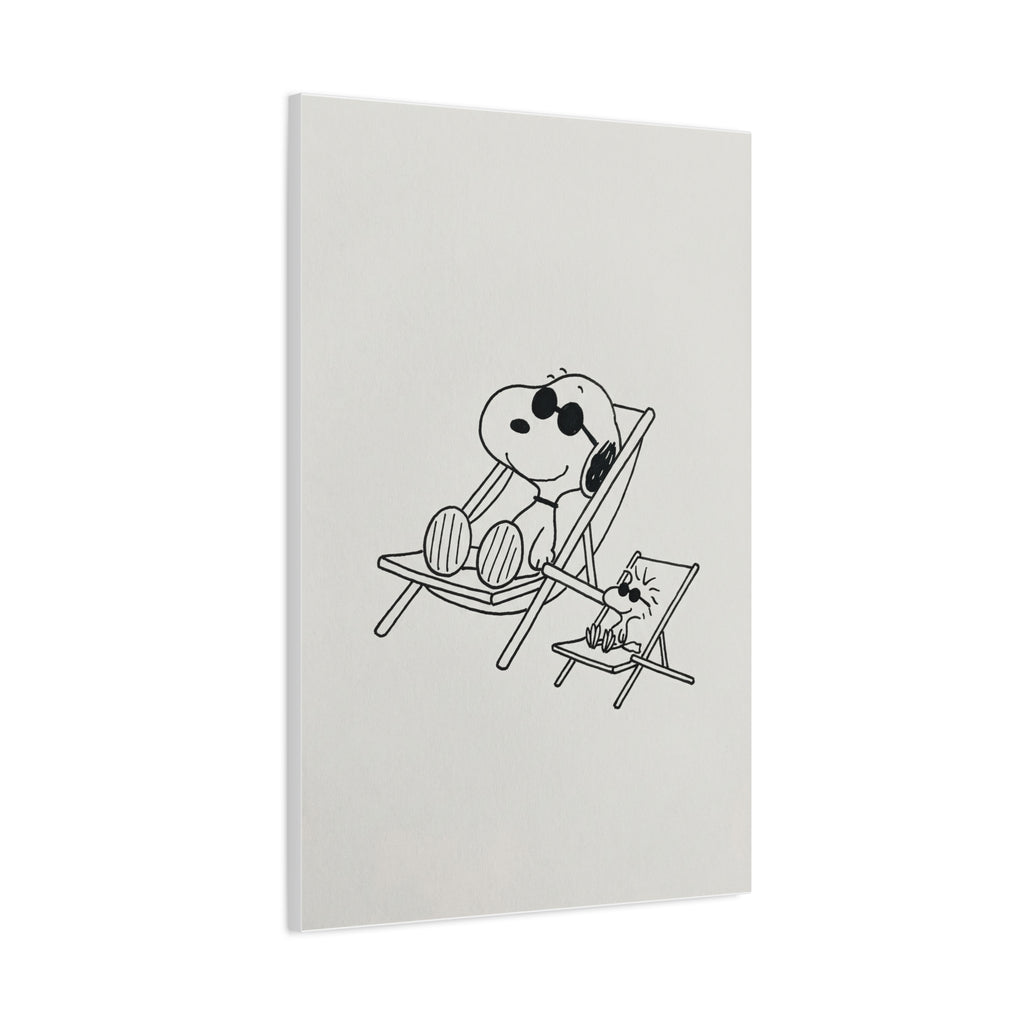 Relaxing Dog Lounge Canvas