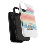 Rainbow Stripe Snoopy Phone Case