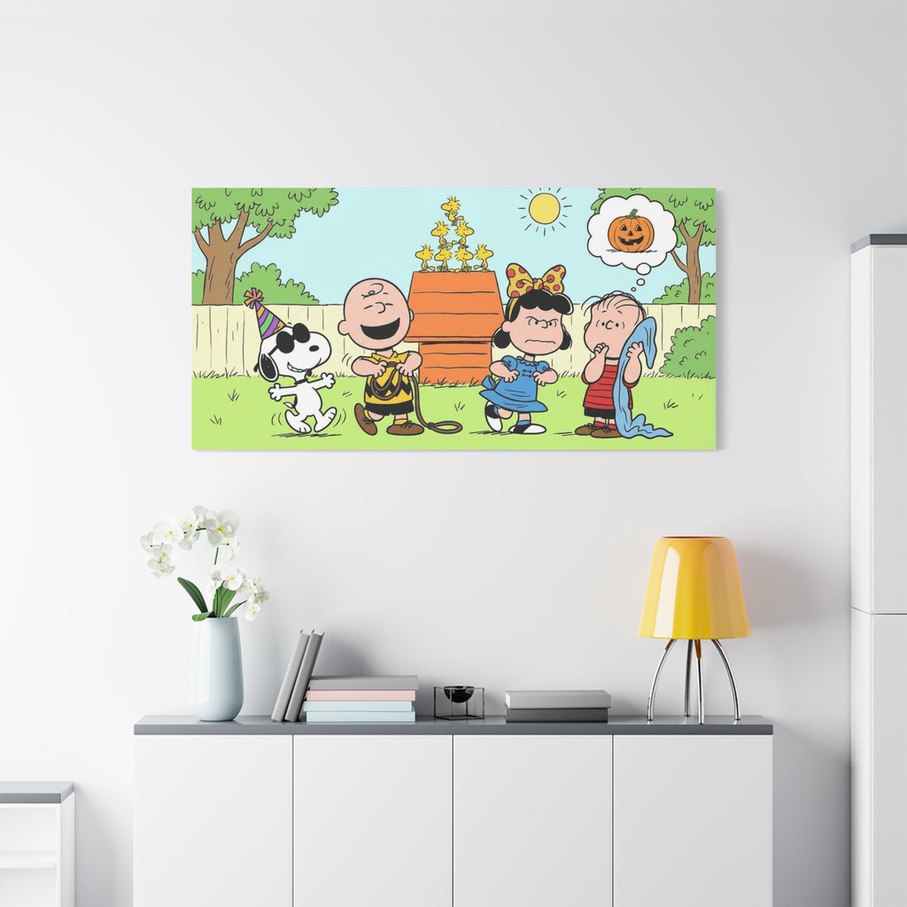 Peanuts Gang Halloween Canvas