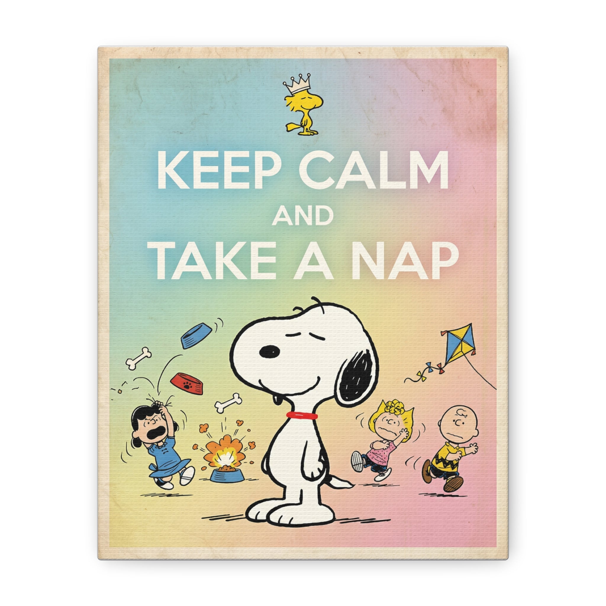 Keep Calm Nap Canvas